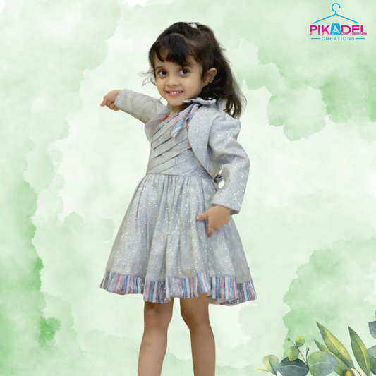 Glittery Silver Frock