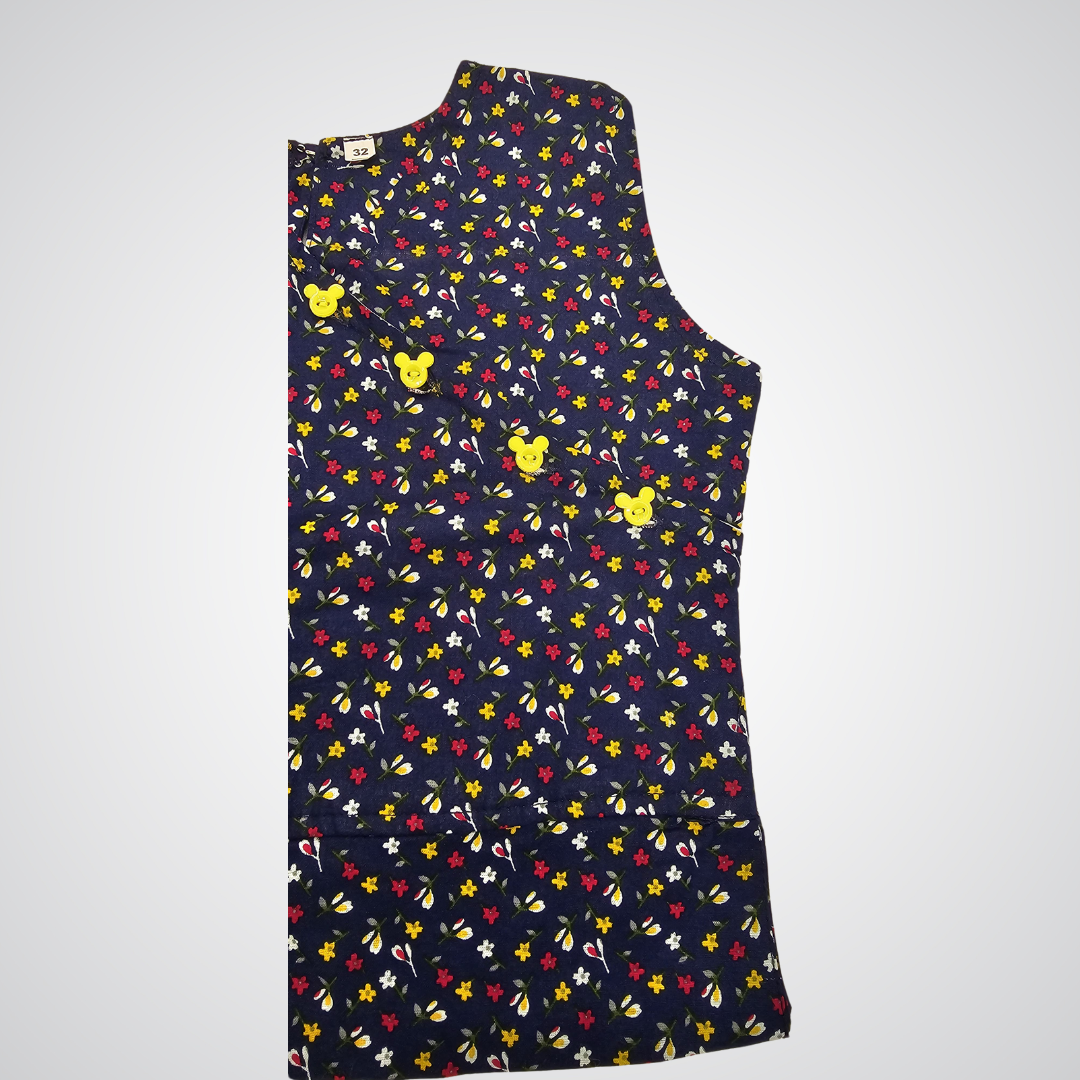 Girls' Navy Blue Floral Co-ord Set