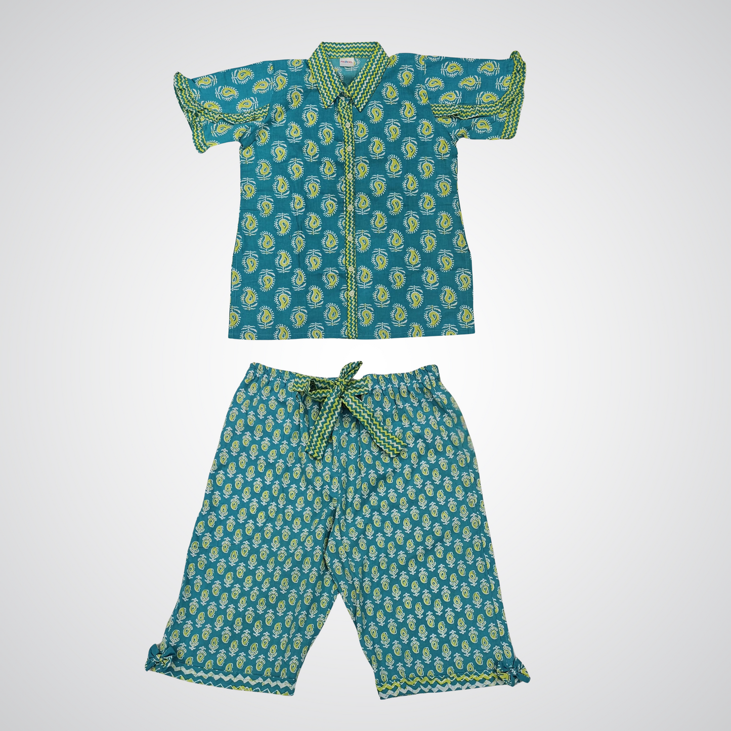 Pure Cotton Co-ord Set with Paisley Print